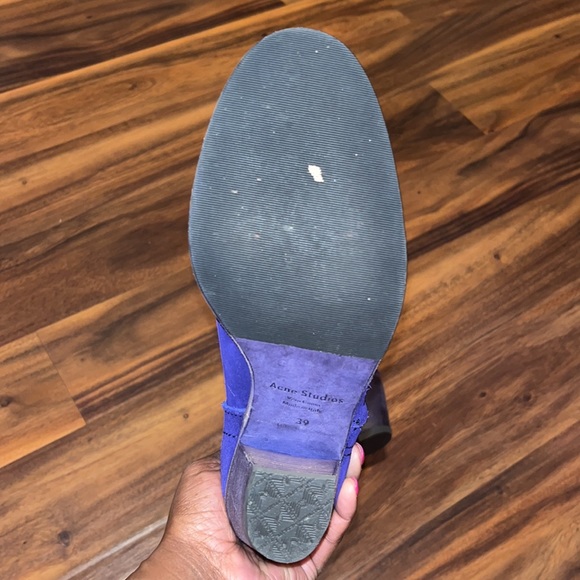 Acne Studios Cobalt Suede Pistol Boots - Picture 7 of 10